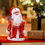 Maxbell Cute Santa Electric Toy Decorative for Christmas Holiday Funny Gift Red