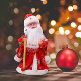 Maxbell Cute Santa Electric Toy Decorative for Christmas Holiday Funny Gift Red
