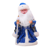 Maxbell Cute Santa Electric Toy Decorative for Christmas Holiday Funny Gift Blue