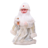 Maxbell Cute Santa Electric Toy Decorative for Christmas Holiday Funny Gift White