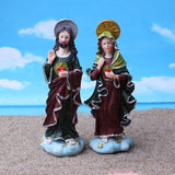 Maxbell Virgin Mary Statue Jesus Statue Desk Gift Household Collectibles