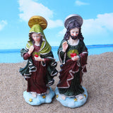 Maxbell Virgin Mary Statue Jesus Statue Desk Gift Household Collectibles