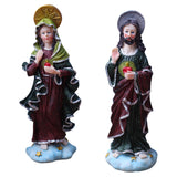 Maxbell Virgin Mary Statue Jesus Statue Desk Gift Household Collectibles