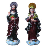 Maxbell Virgin Mary Statue Jesus Statue Desk Gift Household Collectibles