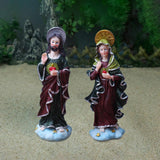 Maxbell Virgin Mary Statue Jesus Statue Desk Gift Household Collectibles