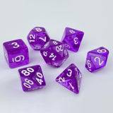 Maxbell Polyhedral Dices Multicolour Dices Set with Storage Bag for Table Game 6 Set