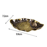 Maxbell Small Holder Ornament Sticks Plate Desktop Tea House Hotel Irregular Yellow