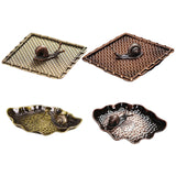 Maxbell Small Holder Ornament Sticks Plate Desktop Tea House Hotel Irregular Yellow