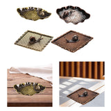 Maxbell Small Holder Ornament Sticks Plate Desktop Tea House Hotel Irregular Yellow