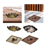 Maxbell Small Holder Ornament Sticks Plate Desktop Tea House Hotel Irregular Yellow