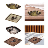 Maxbell Small Holder Ornament Sticks Plate Desktop Tea House Hotel Irregular Yellow