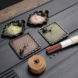 Maxbell Small Holder Ornament Sticks Plate Desktop Tea House Hotel Irregular Yellow