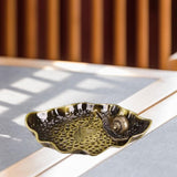 Maxbell Small Holder Ornament Sticks Plate Desktop Tea House Hotel Irregular Yellow