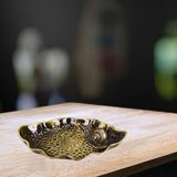 Maxbell Small Holder Ornament Sticks Plate Desktop Tea House Hotel Irregular Yellow