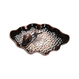 Maxbell Small Holder Ornament Sticks Plate Desktop Tea House Hotel Irregular Brown