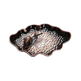 Maxbell Small Holder Ornament Sticks Plate Desktop Tea House Hotel Irregular Brown