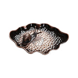 Maxbell Small Holder Ornament Sticks Plate Desktop Tea House Hotel Irregular Brown