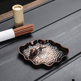 Maxbell Small Holder Ornament Sticks Plate Desktop Tea House Hotel Irregular Brown