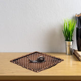 Maxbell Small Holder Ornament Sticks Plate Desktop Tea House Hotel Square Brown