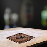 Maxbell Small Holder Ornament Sticks Plate Desktop Tea House Hotel Square Brown