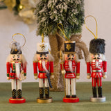 Maxbell 4x Traditional Nutcracker Puppet Party Favors Gift Holiday for Car Door Home
