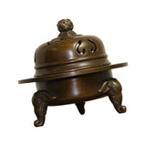 Maxbell Retro Incense Burner Decoration Antique Alloy for Desktop Home Ornament