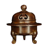Maxbell Retro Incense Burner Decoration Antique Alloy for Desktop Home Ornament