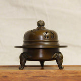 Maxbell Retro Incense Burner Decoration Antique Alloy for Desktop Home Ornament