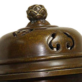 Maxbell Retro Incense Burner Decoration Antique Alloy for Desktop Home Ornament