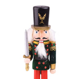 Maxbell Maxbell 30cm Wooden Nutcracker Soldier Holding Sword Christmas Ornaments Traditional