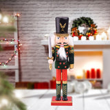 Maxbell Maxbell 30cm Wooden Nutcracker Soldier Holding Sword Christmas Ornaments Traditional