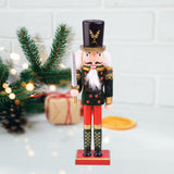Maxbell Maxbell 30cm Wooden Nutcracker Soldier Holding Sword Christmas Ornaments Traditional