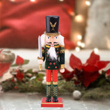 Maxbell Maxbell 30cm Wooden Nutcracker Soldier Holding Sword Christmas Ornaments Traditional