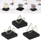 Maxbell Maxbell Display Holder PU Leather Decoration for Small Collectibles Rocks Coral S