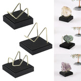 Maxbell Maxbell Display Holder PU Leather Decoration for Small Collectibles Rocks Coral S