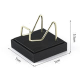 Maxbell Maxbell Display Holder PU Leather Decoration for Small Collectibles Rocks Coral M