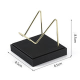 Maxbell Maxbell Display Holder PU Leather Decoration for Small Collectibles Rocks Coral L