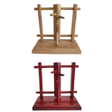Maxbell Maxbell Wood Dummy Miniature Sculpture for Martial Arts School Living Room Car 18cm A