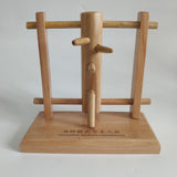 Maxbell Maxbell Wood Dummy Miniature Sculpture for Martial Arts School Living Room Car 18cm B