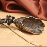 Maxbell Maxbell Tea Spoon Shovel Brass Delicate Accessories for Tea Ceremony Home Restaurant