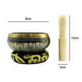 Maxbell Maxbell Tibetan Singing Bowls Set Beautiful Sound Antique for Calming 3.15inch