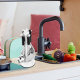 Maxbell Doll House Kitchen Utensil Set 1/12 Rich Accessories for Scene Props Kids White