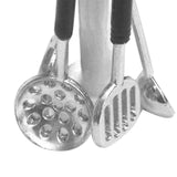 Maxbell Doll House Kitchen Utensil Set 1/12 Rich Accessories for Scene Props Kids White