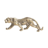 Maxbell Leopard Statue Cheetah Figurine Brass Handmade for Home Office Decoration