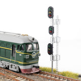 Maxbell Maxbell 1/87 Scale Railroad Train Traffic Lights for Train Railway Gauge Diorama