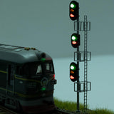 Maxbell Maxbell 1/87 Scale Railroad Train Traffic Lights for Train Railway Gauge Diorama