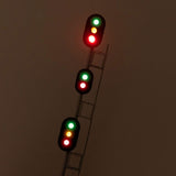 Maxbell Maxbell 1/87 Scale Railroad Train Traffic Lights for Train Railway Gauge Diorama