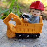Maxbell Maxbell Resin Vehicle Toy Decorations Construction Theme Decorations Creative Mini Bagger