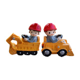 Maxbell Maxbell Resin Vehicle Toy Decorations Construction Theme Decorations Creative Mini Bagger