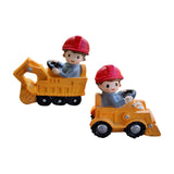 Maxbell Maxbell Resin Vehicle Toy Decorations Construction Theme Decorations Creative Mini Bagger